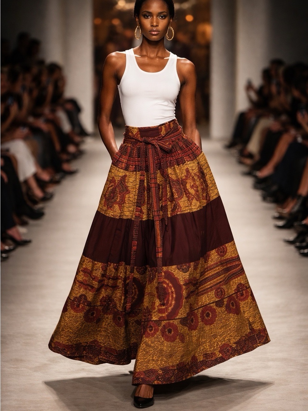 Multicolor African Skirt